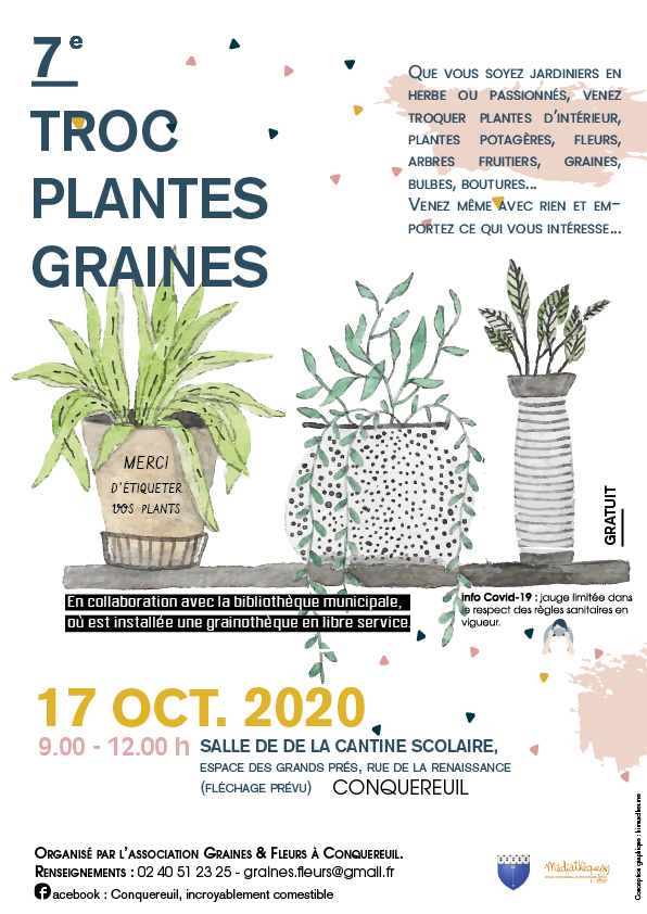 Affiche troc de plantes et graines